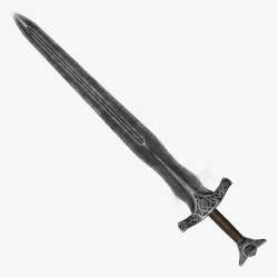 青铜剑黑色质感宝剑高清图片