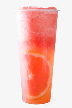 高颜值红柚冰沙美味饮品高清图片