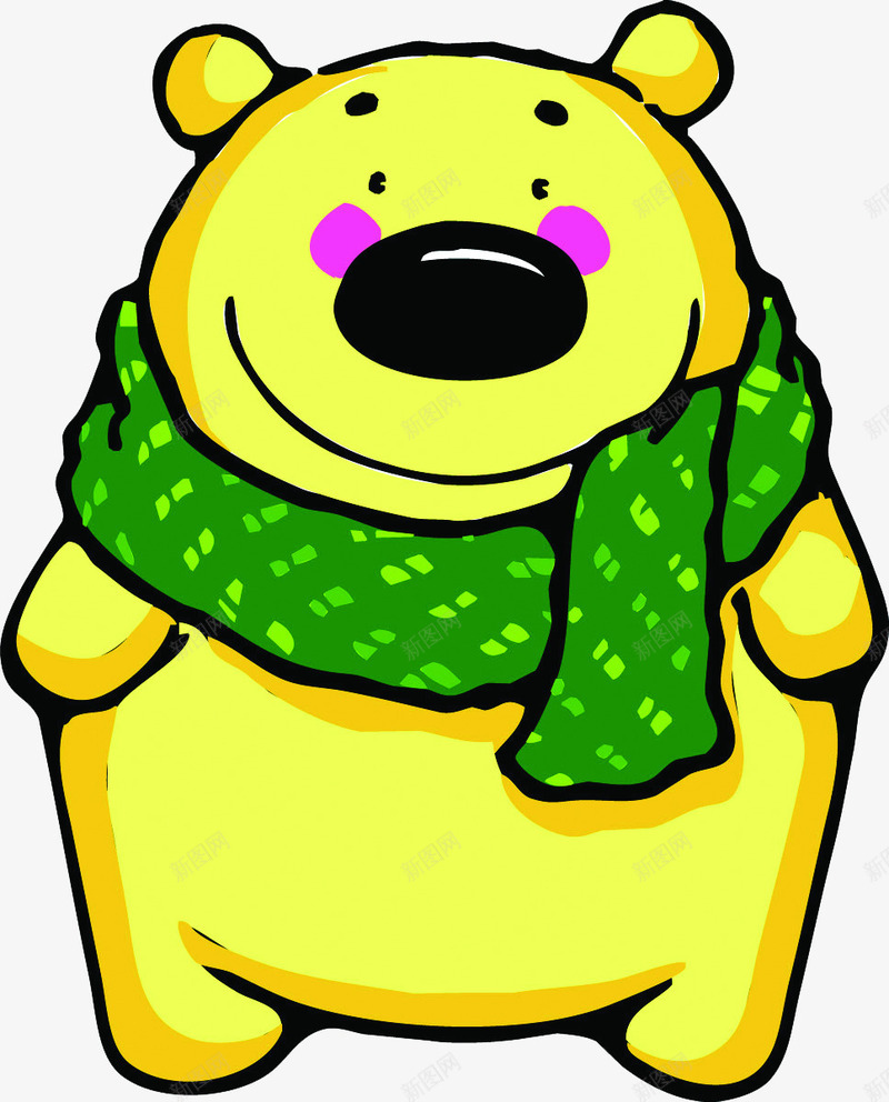 黄色小熊围巾png免抠素材_88icon https://88icon.com PNG PNG图片 免抠 免抠素材 卡通手绘 可爱 围巾 小熊 手绘 淘宝免费素材天猫设计素材广告设计 造型 黄色