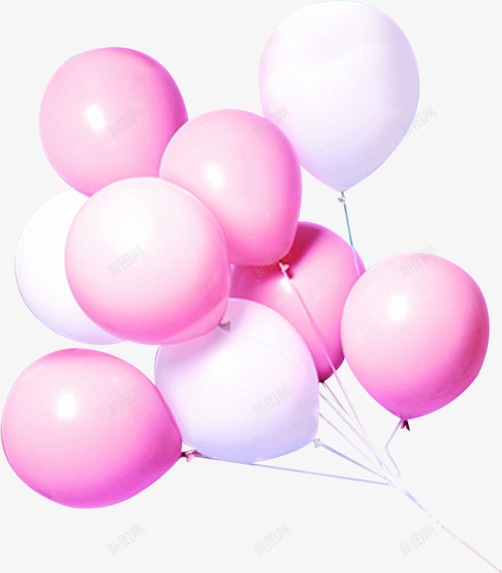 粉色紫色气球png免抠素材_88icon https://88icon.com 气球 气球墙 粉色 紫色