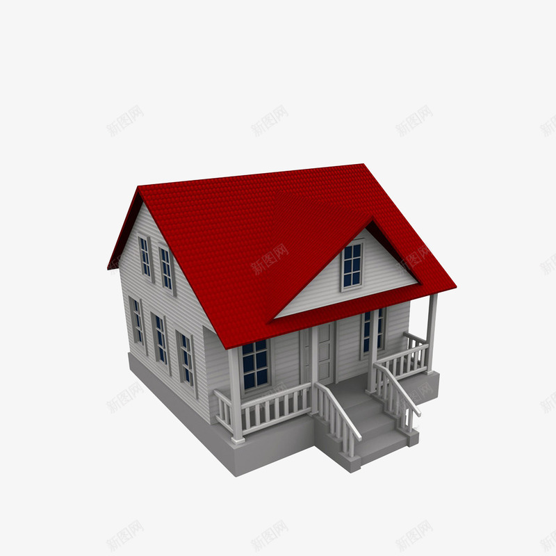 3D立体房子模型效果图png免抠素材_88icon https://88icon.com 3D房子 房屋模型图 空房子 空贩子 立体效果图