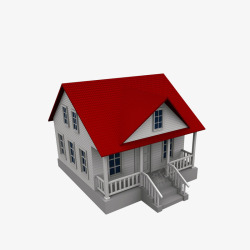 房屋修建模型图3D立体房子模型效果图高清图片