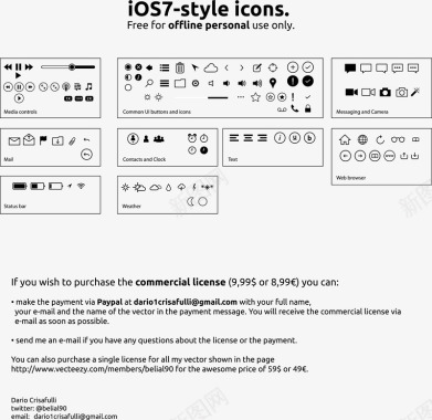 全套系统ios7系统icon矢量图图标图标