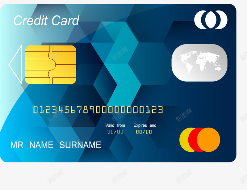 芯片信用卡png免抠素材_88icon https://88icon.com 信用卡 刷卡消费 矢量素材 银联支付 银行卡 银行卡模型