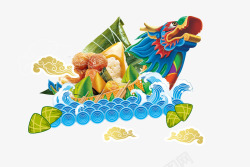 春龙节海报绿色端午节龙舟高清图片