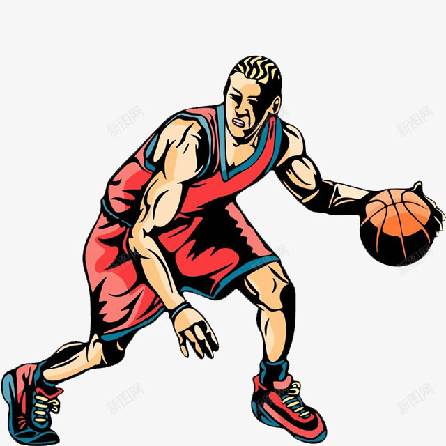 一个帅气的运动员png免抠素材_88icon https://88icon.com basketball 卡通手绘 打篮球 篮球 篮球社 运动 运球