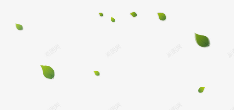 飘落的叶片png免抠素材_88icon https://88icon.com 叶片 树叶 绿色