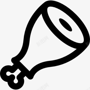 猪蹄火腿图标图标