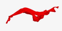红绸子丝带d高清图片