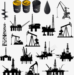 燃油能源化工石油制造行业等图标高清图片