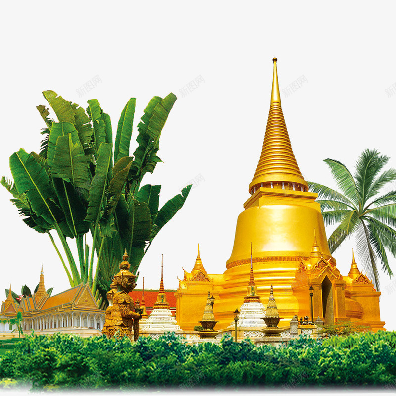 旅游海报png免抠素材_88icon https://88icon.com 东南亚 东南亚美食 新加坡 新马泰 旅游素材 景点素材 泰国 美食之旅