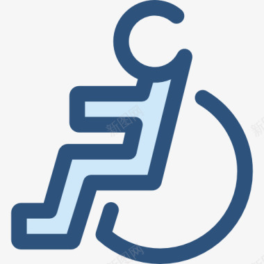 护士医院轮椅图标图标