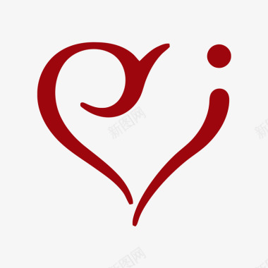 免抠LOVE爱心logo图标图标