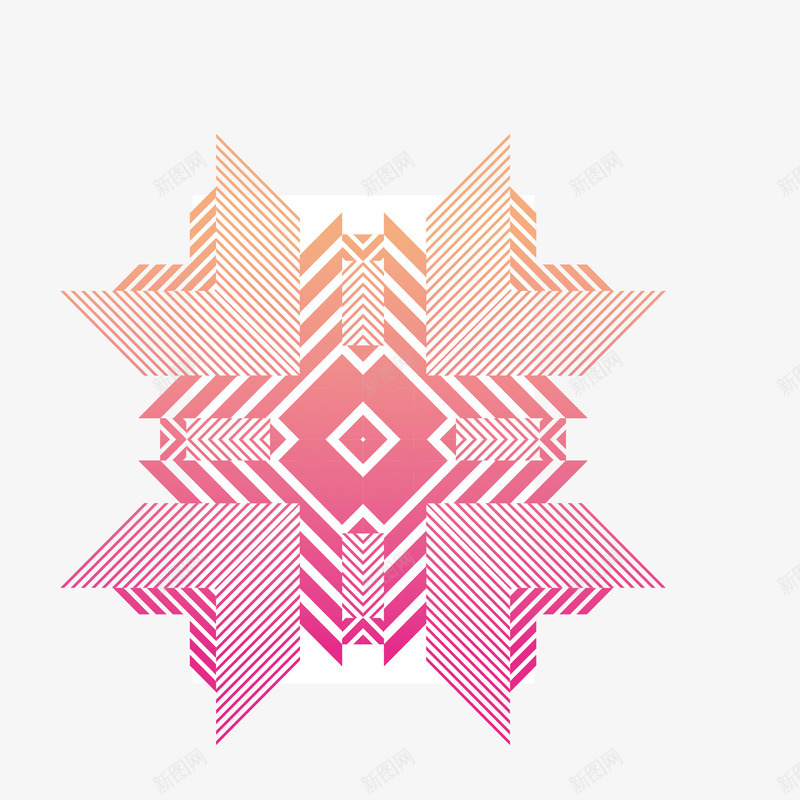 粉红色几何创意重叠图形png免抠素材_88icon https://88icon.com 几何设计 创意美观 好看美丽 流动感 粉红色 艺术