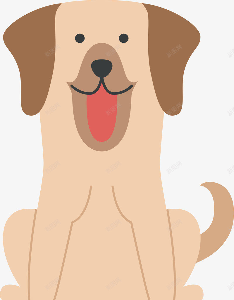 黄色卡通小狗png免抠素材_88icon https://88icon.com 卡通动物 可爱小狗 宠物动物 宠物犬 装饰图案 黄色小狗