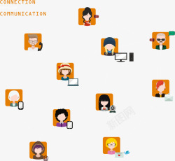 社交结构互联网社交结构高清图片