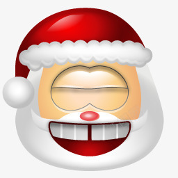 圣诞老人大笑表情图标图标