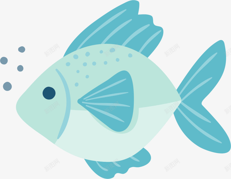 海洋生物冒泡的鱼png免抠素材_88icon https://88icon.com 一条鱼 冒泡的鱼 可爱小鱼 海水鱼 海洋生物 蓝色小鱼