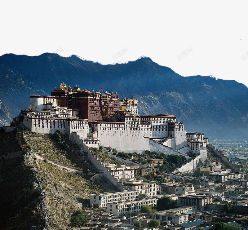 西藏拉萨布达拉宫png免抠素材_88icon https://88icon.com 各地名著 旅游风景照片 著名建筑