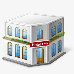 高档酒店旅馆图标图标