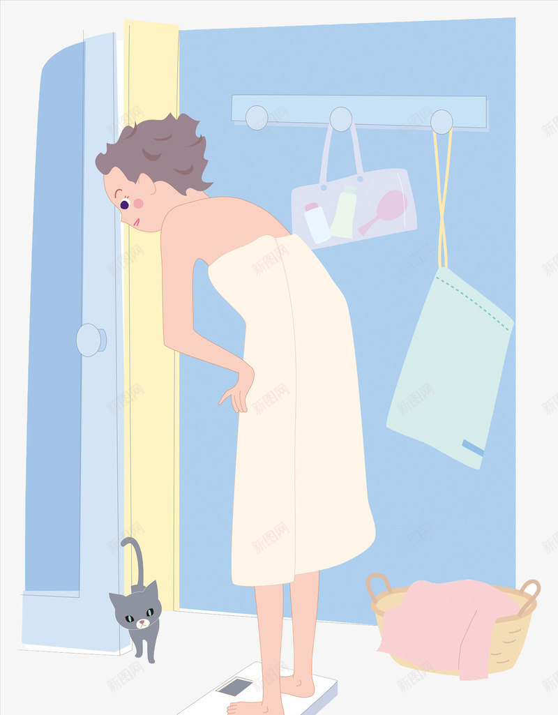 洗澡的女孩png免抠素材_88icon https://88icon.com 卡通 女士 女孩 小狗 手绘 洗澡 洗澡性感 浴巾 皮肤清洁 蓝色