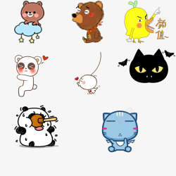 可爱小动物素材