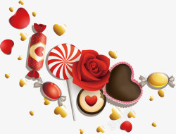 糖果巧克力七夕情人节素材