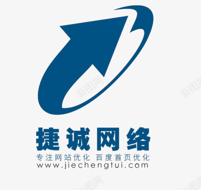 蓝色科技背景网络科技logo创意图标图标