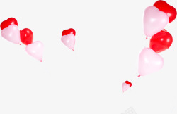 红色粉色气球宣传海报素材