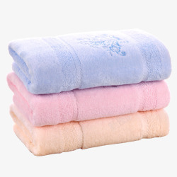 粉色浴巾素色秋冬割绒毛巾高清图片