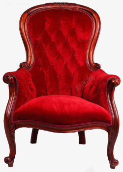 高档红色沙发凳子素材