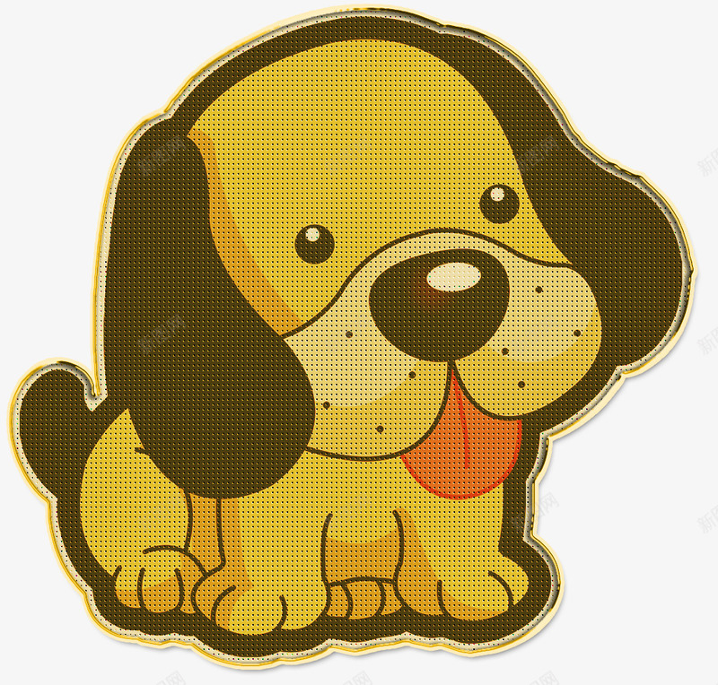 卡通狗狗png免抠素材_88icon https://88icon.com 创意插画 剪贴画 可爱小狗 小狗 小狗剪切画 狗年装饰画