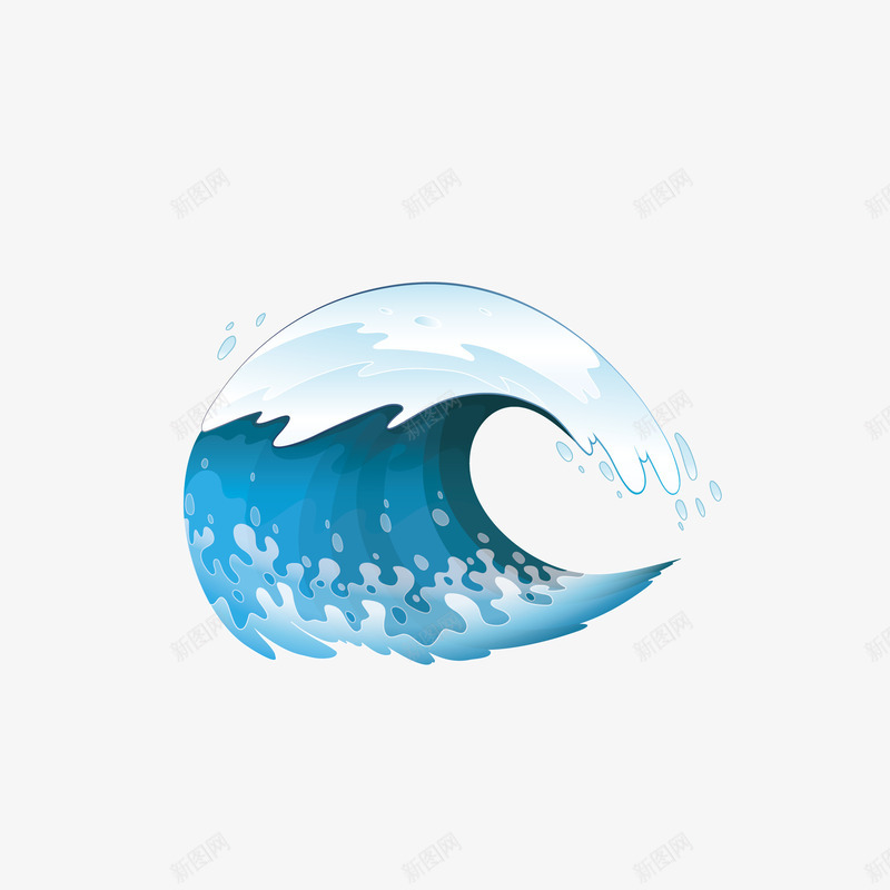 卡通海浪矢量图eps免抠素材_88icon https://88icon.com PNG图 PNG图下载 创意卡通 卡通 卡通插图 插图 水浪 浪花 海浪 矢量图