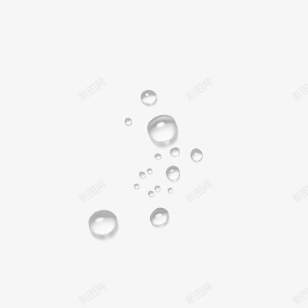 透明水珠png免抠素材_88icon https://88icon.com 下雨了 圆形 干净 水滴 白色
