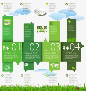 广告设计绿色环保宣传广告图标图标