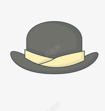黑色帽子可爱服饰图标图标