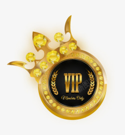 金色皇冠VIP素材