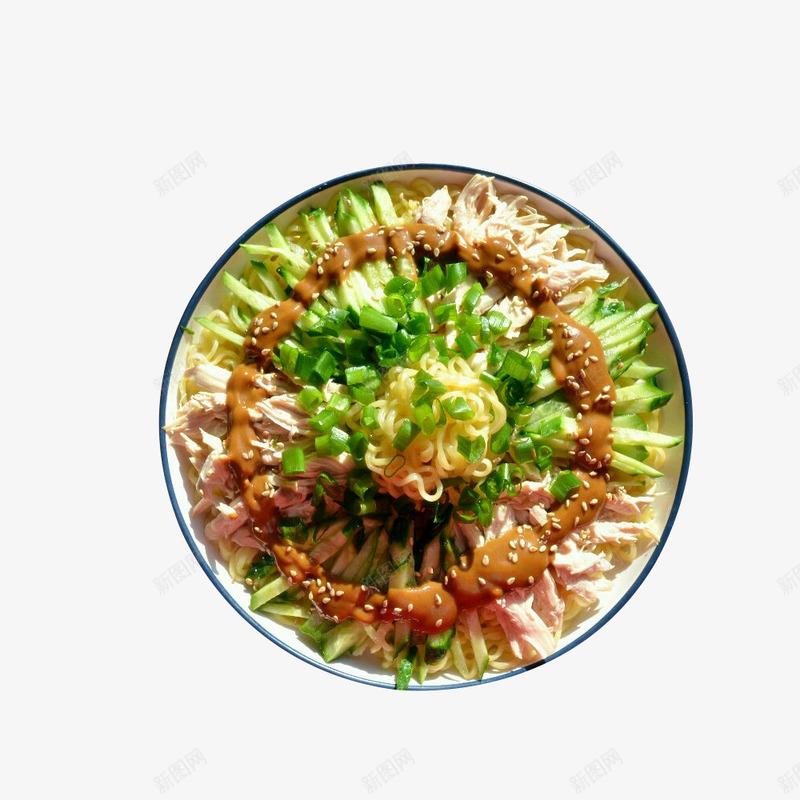 酱汁鸡丝凉面食品餐饮png免抠素材_88icon https://88icon.com 美味 酱汁拌面鸡丝凉面 面点 食品餐饮 食物 鸡丝凉面 鸡肉丝