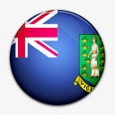 国旗英国的处女岛国世界标志图标图标
