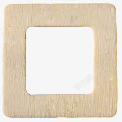 木质矩形框棕色木质圆角矩形框高清图片