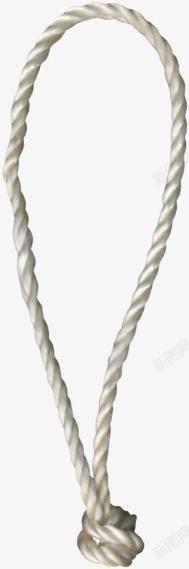 白色打结的绳子素材