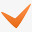 符号橙色的勾号符号icon图标图标