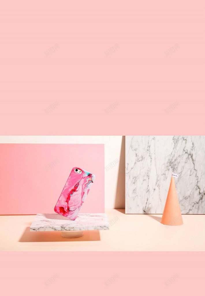 大理石上的粉色手机海报背景png免抠素材_88icon https://88icon.com 大理石 手机 海报 粉色 背景