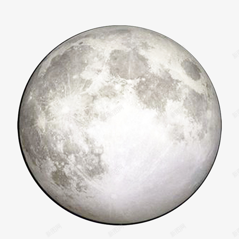 月球星空夜晚png免抠素材_88icon https://88icon.com 免费 圆形 月亮 白色