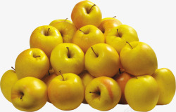 黄色堆放小苹果素材
