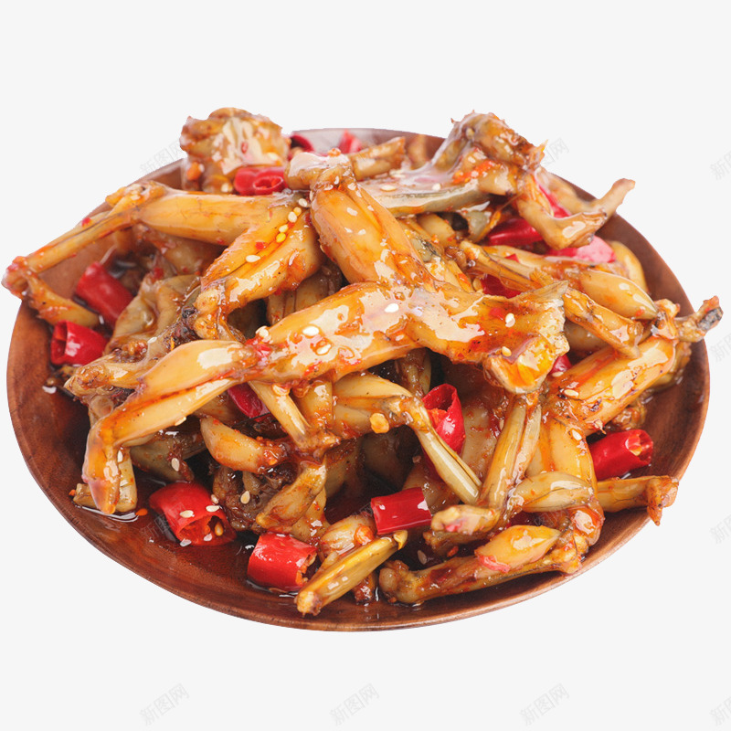 麻辣牛蛙肉png免抠素材_88icon https://88icon.com 产品实物 免抠PNG 即食美食 川味田鸡 香辣牛蛙 麻辣牛蛙肉特写