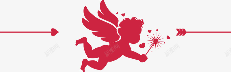 浪漫情人节装饰png免抠素材_88icon https://88icon.com 丘比特之箭 天使 婚庆节日 婚礼 小丘比特 情人节 浪漫 爱情 装饰
