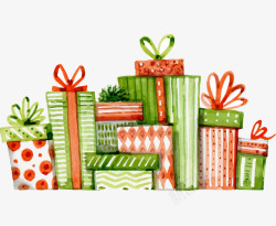 卡通文艺精美礼盒包装素材