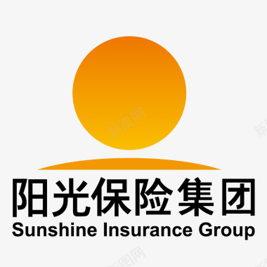 太阳黑色阳光保险logo标识矢量图图标图标