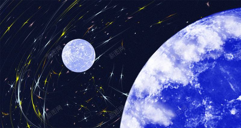 月球psd免抠素材_88icon https://88icon.com 卫星 地球 太空 宇宙 星星 星空 月球 理想